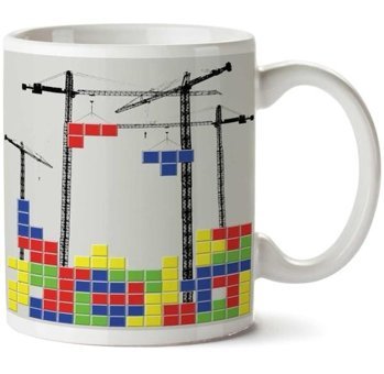 Art Hediye Tetris Skyline İki Tarafı Baskılı Kupa Bardak