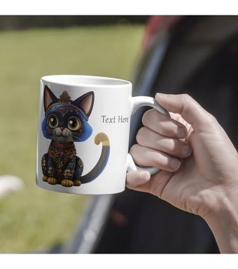 Kreatif Kupa Kişiye Özel Kedili Kupa Bardak