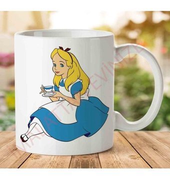 Art Hediye 1-1678 Alice 3 İki Tarafı Baskılı Kupa Bardak