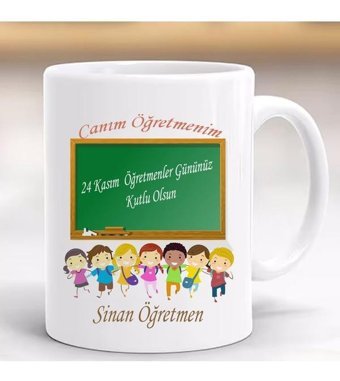 3 Er Öğretmenler Günü Hediye Kupa Kişiye Özel Hediyelik