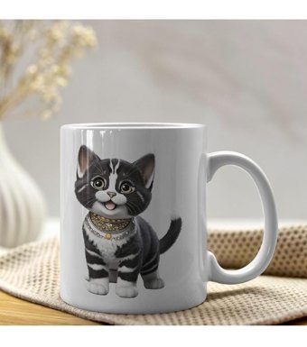 Kreatif Kupa İsme Özel Kedili Kupa- Kedi Severlerin Gözdesi