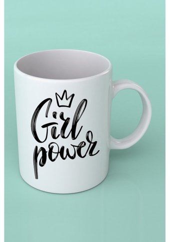 Baskıtech Girl Power Baskılı Porselen Kupa