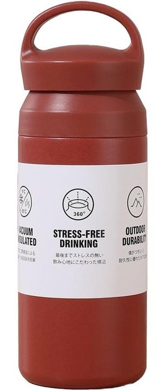 Luckystar 304 Paslanmaz Çelik Bardak - Kırmızı