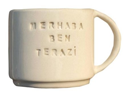 Petarya El Yapımı Seramik Burç Kupası - Merhaba Ben Terazi