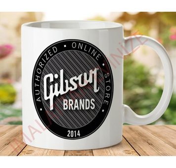 Art Hediye 1-183 Gıbson Brands İki Tarafı Baskılı Kupa Bardak
