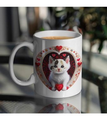 Kreatif Kupa Kedi Temalı Kupa - Kedi Aşkı Koleksiyonu