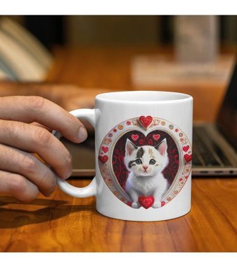 Kreatif Kupa Kedi Temalı Kupa - Kedi Aşkı Koleksiyonu