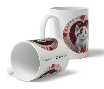 Kreatif Kupa Kedi Temalı Kupa - Kedi Aşkı Koleksiyonu