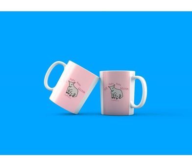 Akka Gift Kuzu Kuzu Geldim Yazılı Baskılı Porselen Kupa