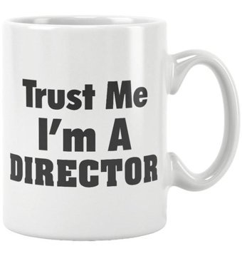 Qoeuyl Boutique Trust Me I Am A Director Baskılı Kupa Bardak