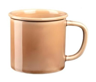 Milena Life Point Porselen Kupa Bardak Kahverengi 250 ml