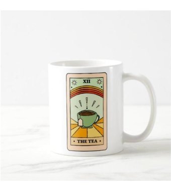 Baskıtech Tarot Kartı Tea Baskılı Kupa Bardak