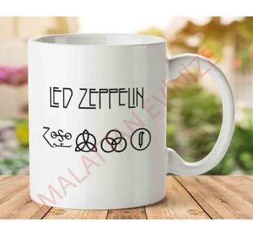 Art Hediye Led Zeppelin İki Tarafı Baskılı Kupa Bardak