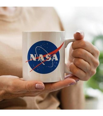 Qoeuyl Boutique Nasa Uzay Temalı Baskılı Kupa Bardak