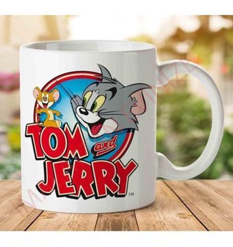 Art Hediye A2578 Tom And Jerry İki Tarafı Baskılı Kupa Bardak