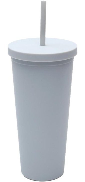 Luckystar Modern Düz Kapaklı Plastik Su Şişesi - Gri