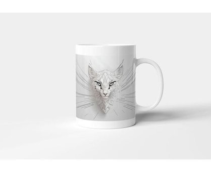 Promosyon Dünyam Baskılı Kupa Bardak - Vahşi Kedi