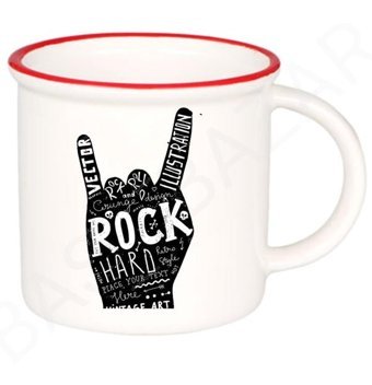 Baskıbazar "Rock" Bonny Lüks Kupa Çok Şık