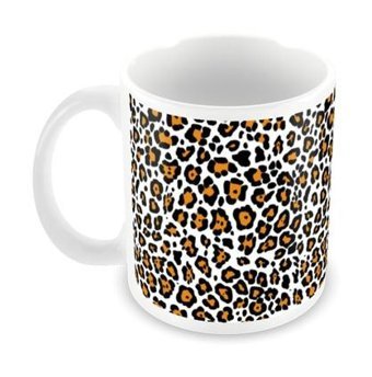 Sendealgelsin Leopar Desenli Porselen Kupa Bardak