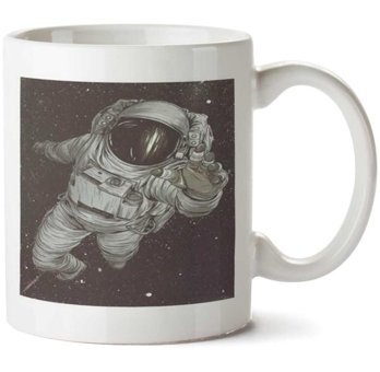 Art Hediye Astronauta Astronot İki Tarafı Baskılı Kupa Bardak