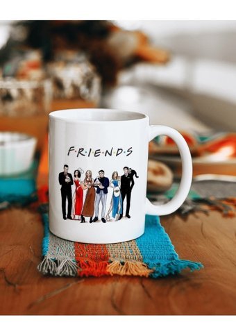 Baskıbazar Friends Baskılı Kupa Bardak Diziye Hayranlara