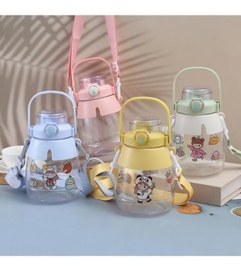 Luckystar 16Oz Çift Cidarlı Plastik Kupa - Mavi