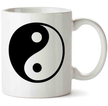 Art Hediye Ying Yang İki Tarafı Baskılı Kupa Bardak