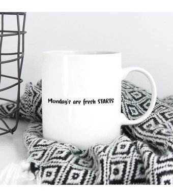 Pego Monday'S Are Fresh Starts Kupa Özel Tasarım Kupa