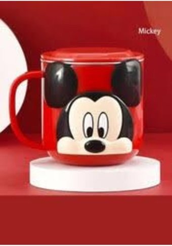Piraye Gift Disney Mickey Mouse Kapaklı Kupa-1932