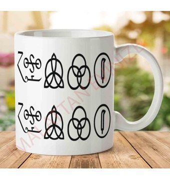 Art Hediye 1-1124 Led Zeppelin İki Tarafı Baskılı Kupa Bardak