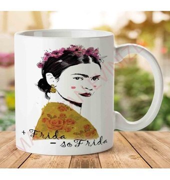 Art Hediye 1-1009 Frida Kahlo İki Tarafı Baskılı Kupa Bardak