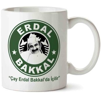 Art Hediye Erdal Bakkal İki Tarafı Baskılı Kupa Bardak