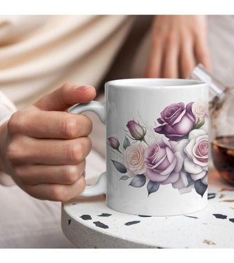 Kreatif Kupa Kişiye Özel Çiçekli Kupa, Doğum Günü Hediyesi