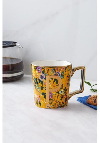Karaca Flower P Harfli Kupa 350 ml