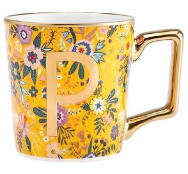 Karaca Flower P Harfli Kupa 350 ml