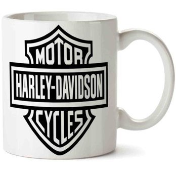 Art Hediye Harley Davidson İki Tarafı Baskılı Kupa Bardak