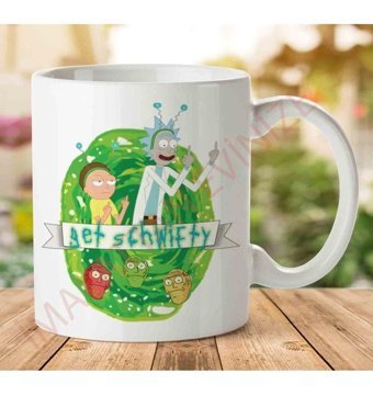 Art Hediye Get Schwifty Rick İki Tarafı Baskılı Kupa Bardak