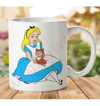 Art Hediye 1-1677 Alice 2 İki Tarafı Baskılı Kupa Bardak