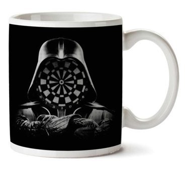 Art Hediye Siyah Dart Vader İki Tarafı Baskılı Kupa Bardak