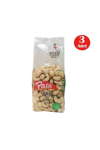 Paşa Glutensiz Çiğ Kaju 3x250 gr