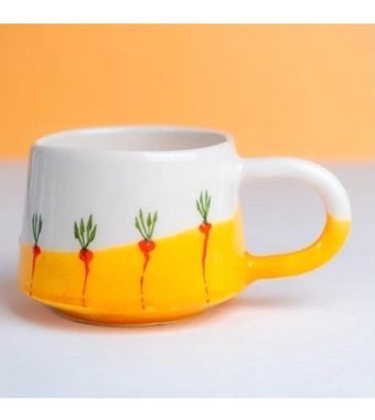 İlbay Çini Takı İlbay Seramik Klasik Kupa Mug Havuç