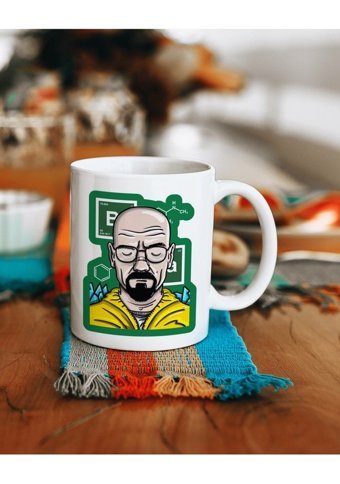 Baskıbazar Breaking Bad Baskılı Kupa Bardak 2 Taraflı