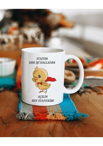 Baskıtech Stajyer Her İşi Halleder Baskılı Kupa Bardak