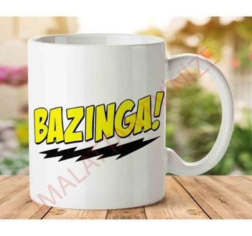Art Hediye Bazinga İki Tarafı Baskılı Kupa Bardak
