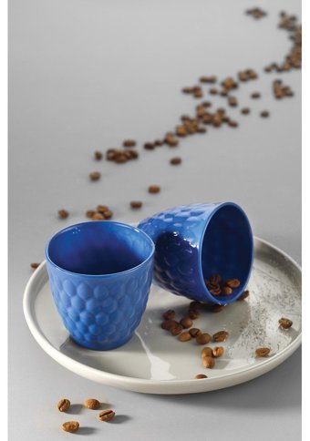 Kütahya Porselen Favo 2 Parça Mug Seti Lacivert