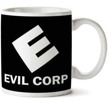 Art Hediye Evil Corp Mr Robot İki Tarafı Baskılı Kupa Bardak