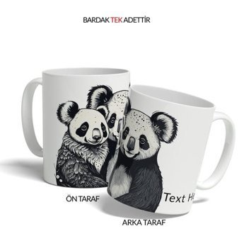 Kreatif Kupa Panda Çifti Kupası: Sevgililer Günü Hediyesi