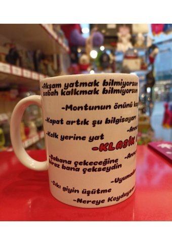Sendealgelsin Klasik Anne Sözleri Kupa Bardak