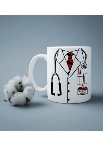 Baskıbazar Kişiselleştirilebilir Doktor Baskılı Kupa Bardak