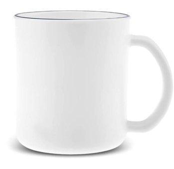 Karaca Milano Opal Cam Blue Rim Mug V2 320 ml